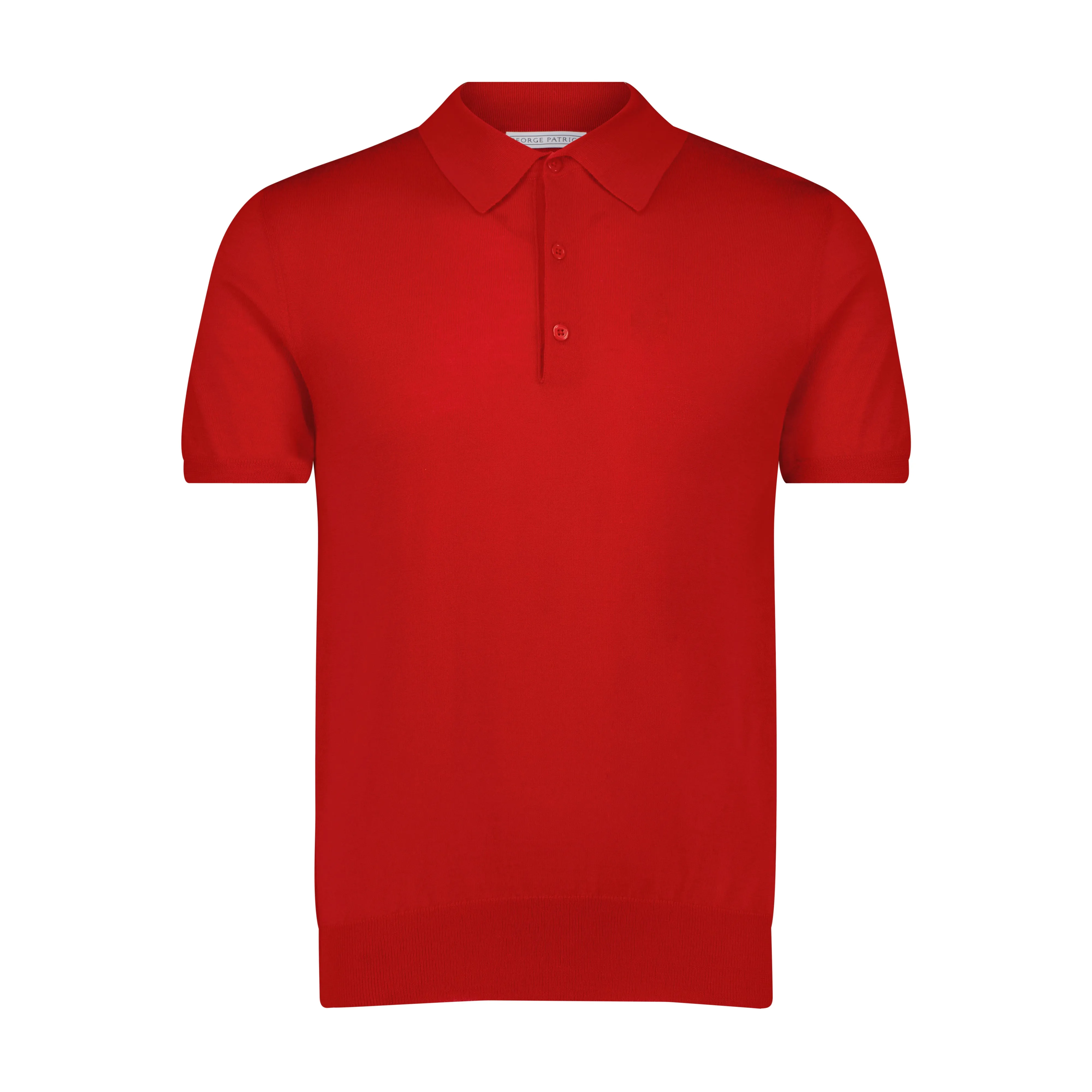 100% Cashmere Polo Shirt - Candy Red