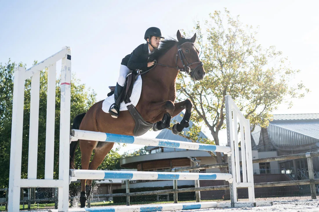 100 Compete Kids' Horse Riding Show Jacket - Black