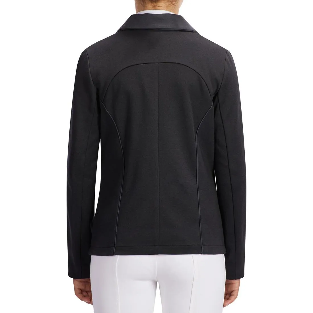 100 Compete Kids' Horse Riding Show Jacket - Black