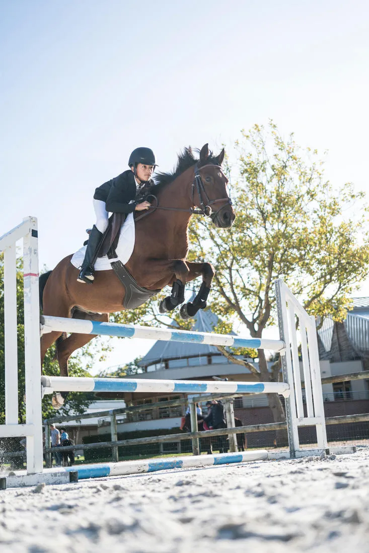 100 Compete Kids' Horse Riding Show Jacket - Black