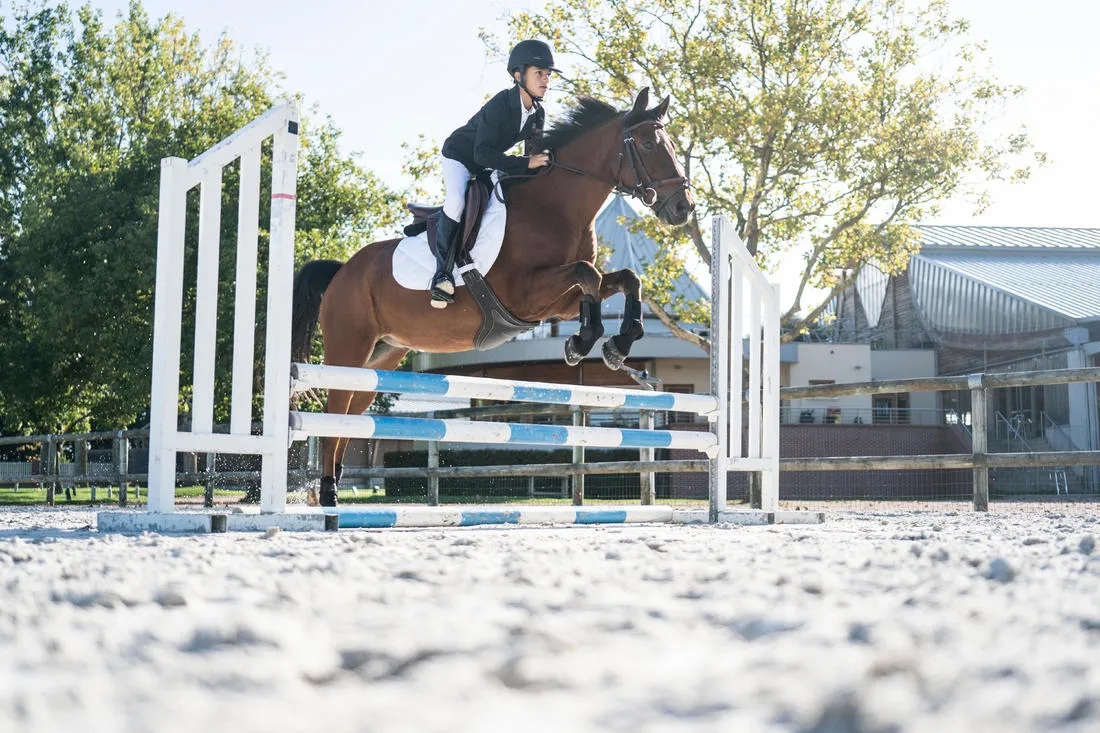 100 Compete Kids' Horse Riding Show Jacket - Black