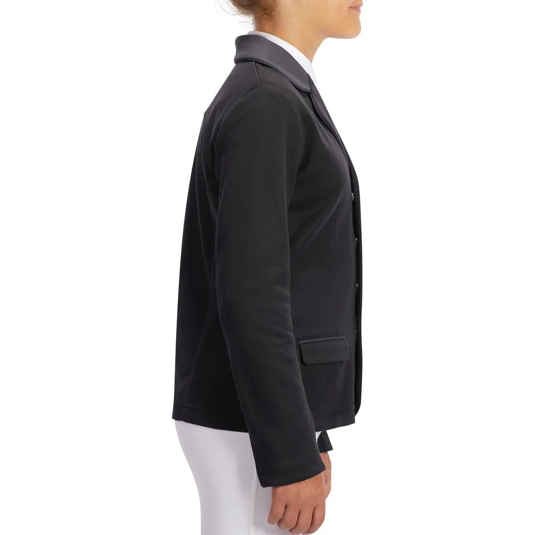 100 Compete Kids' Horse Riding Show Jacket - Black