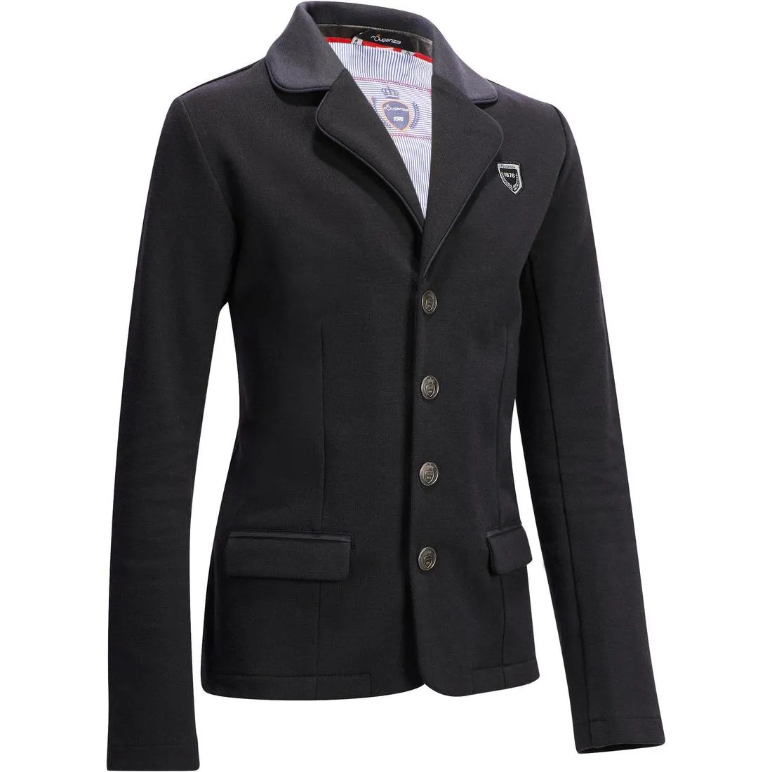100 Compete Kids' Horse Riding Show Jacket - Black
