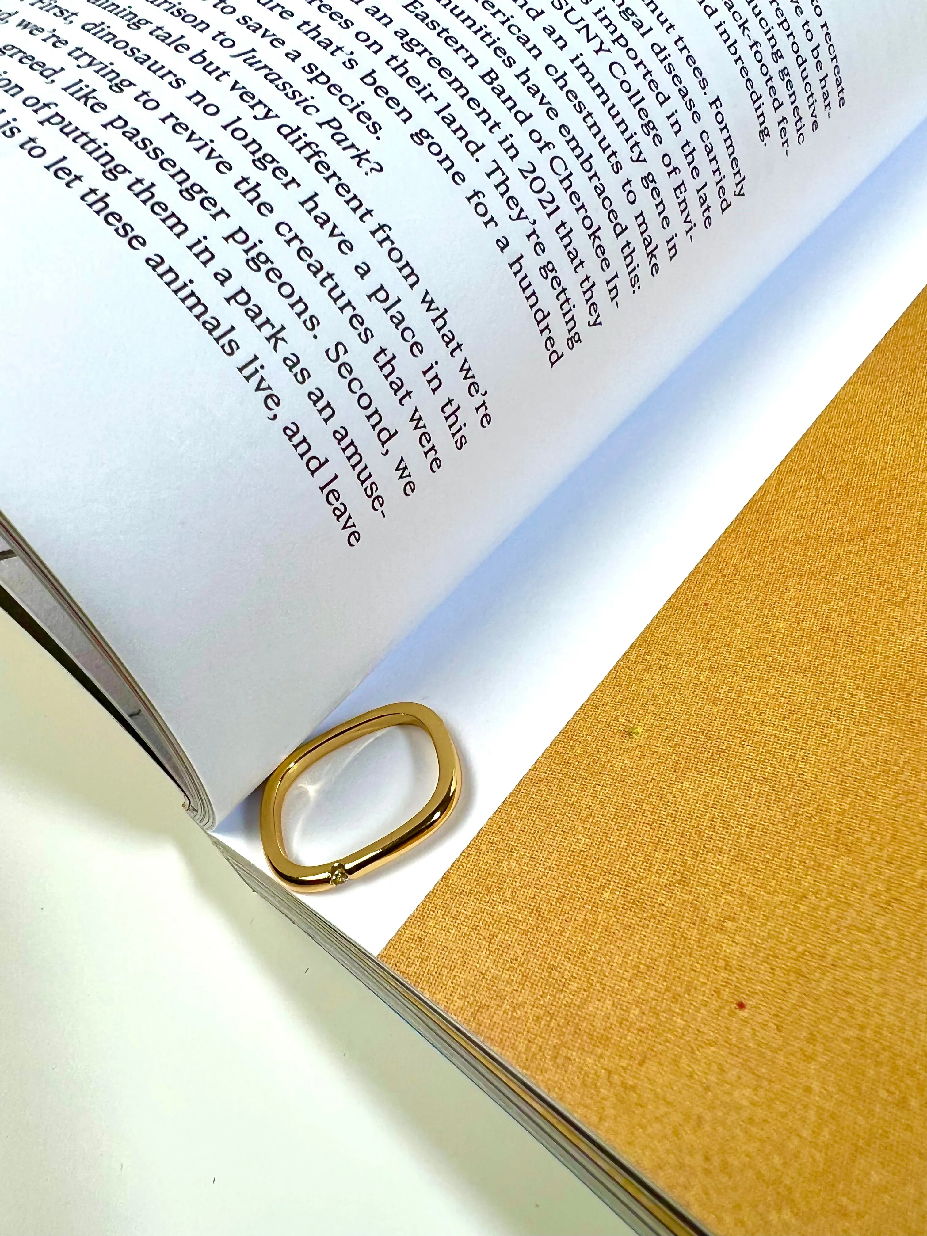 14k Gold Square Ring