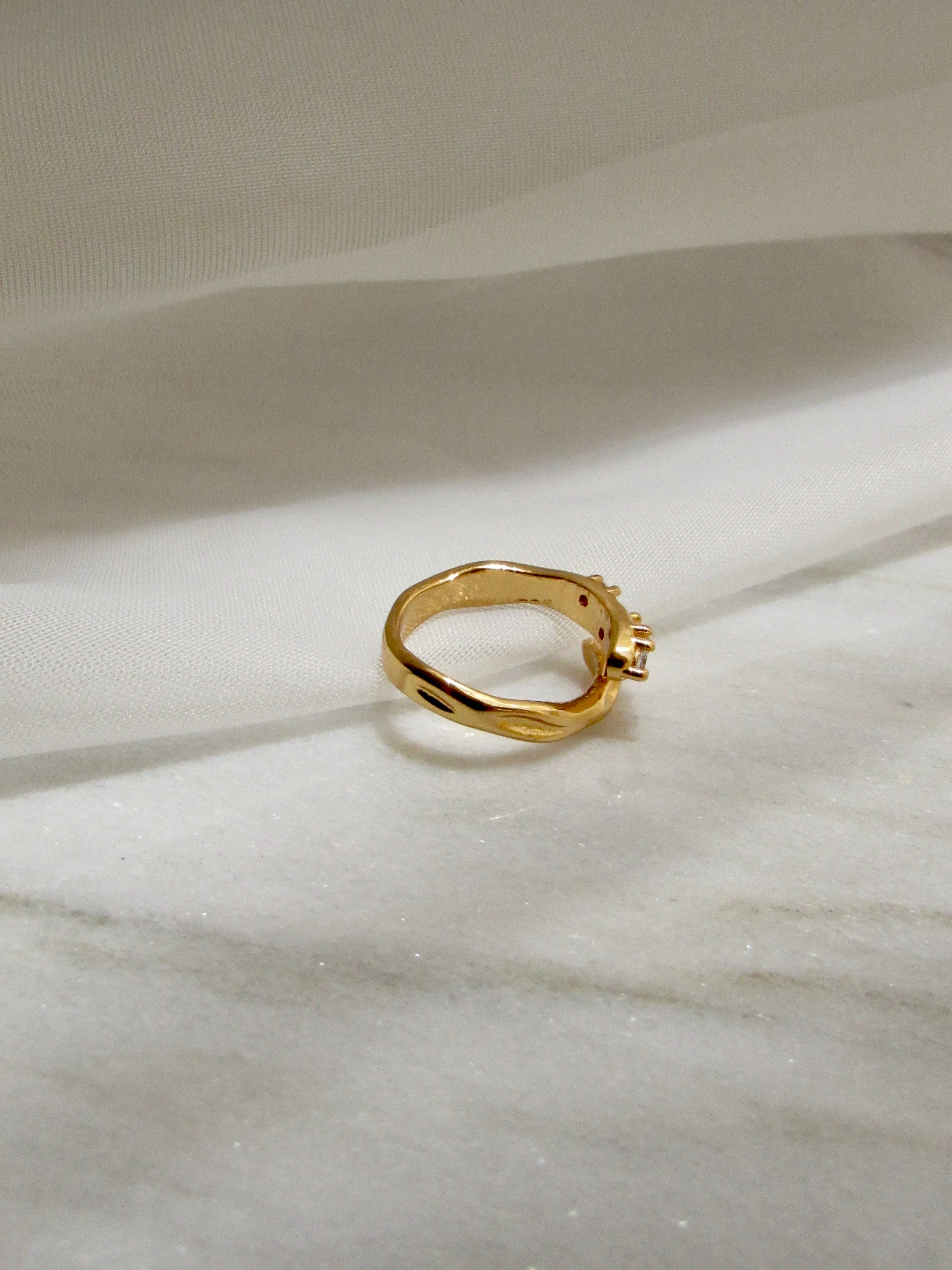 18K Gold Vermeil Snake Ring