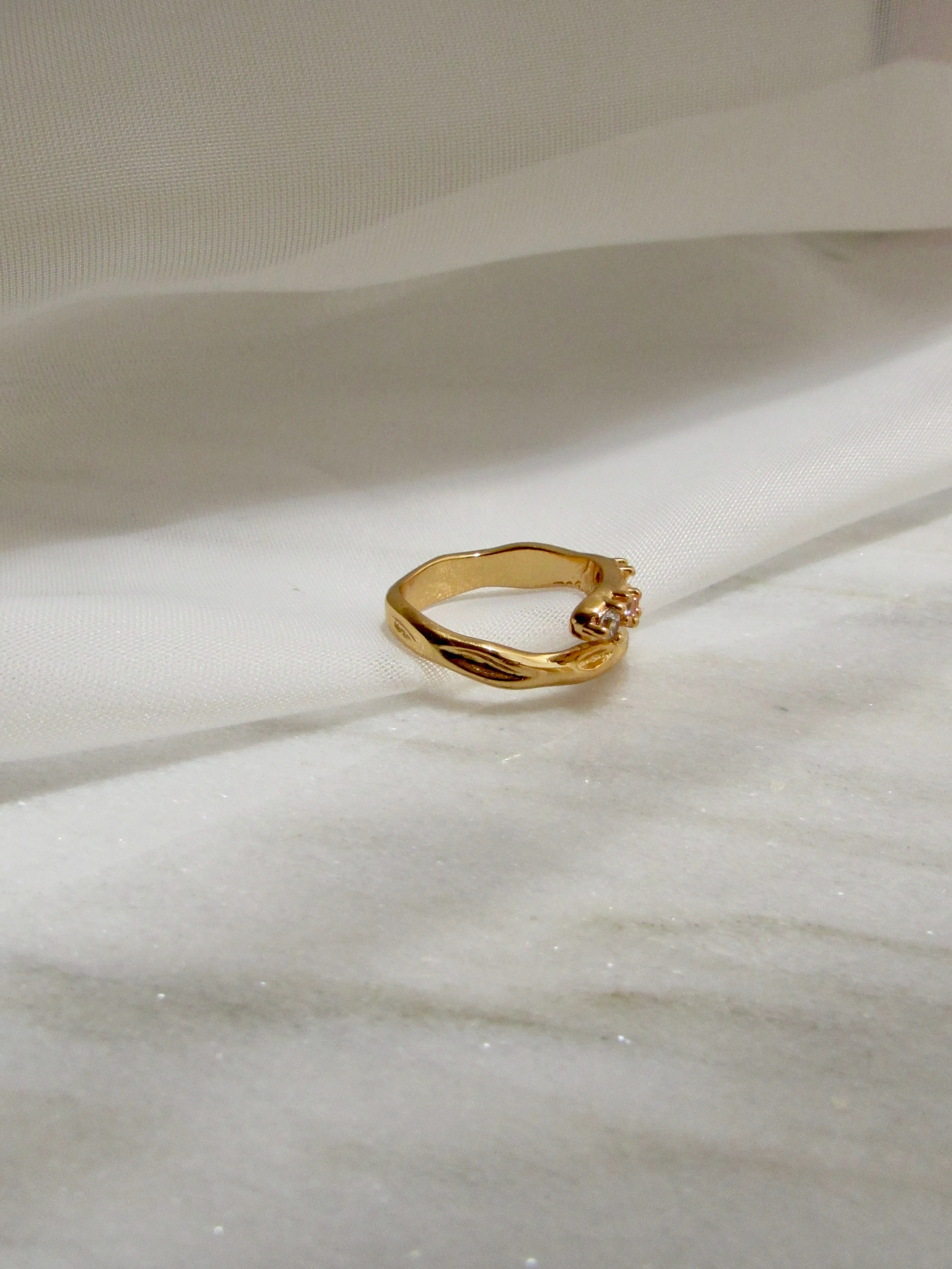 18K Gold Vermeil Snake Ring