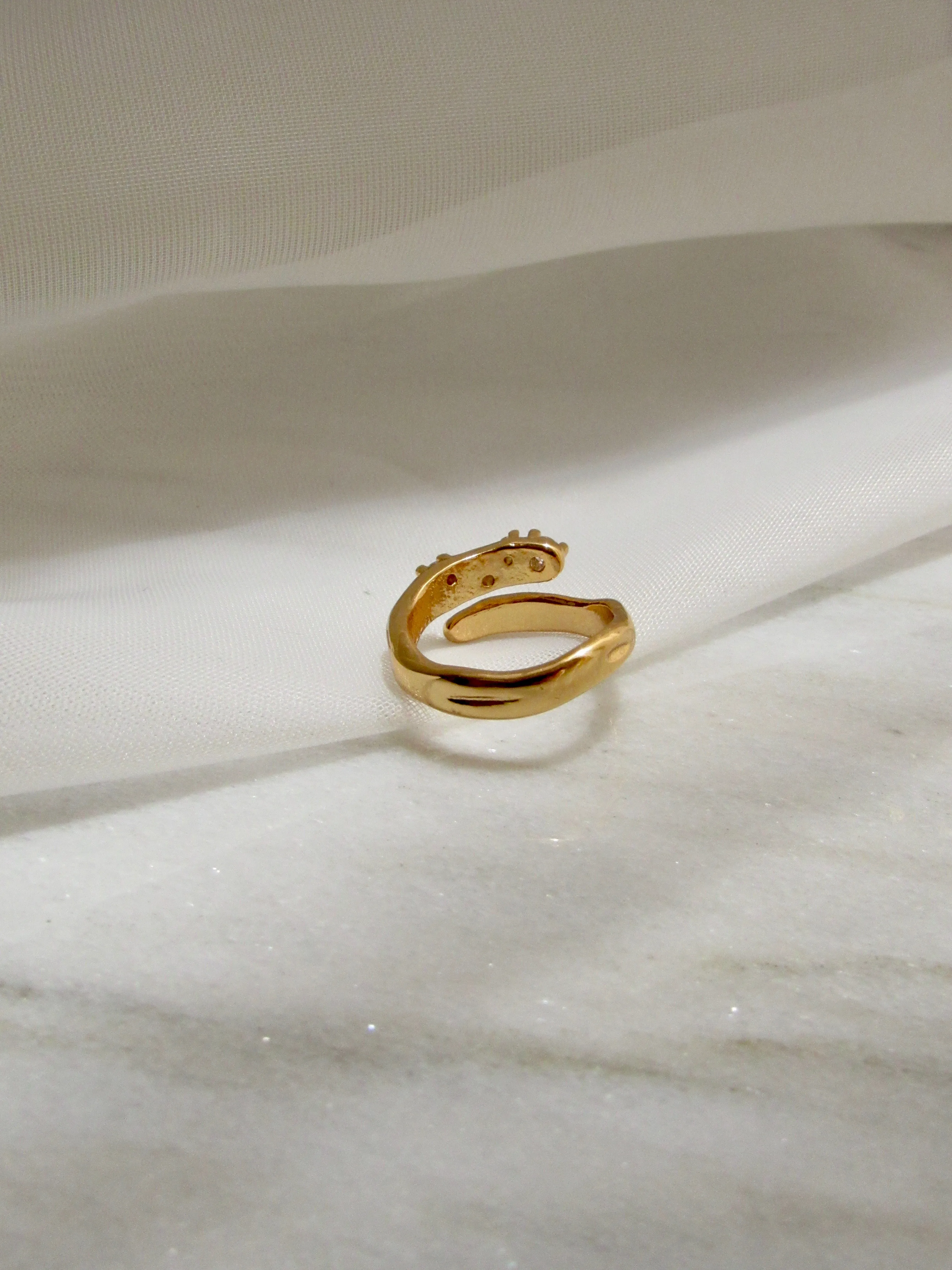 18K Gold Vermeil Snake Ring