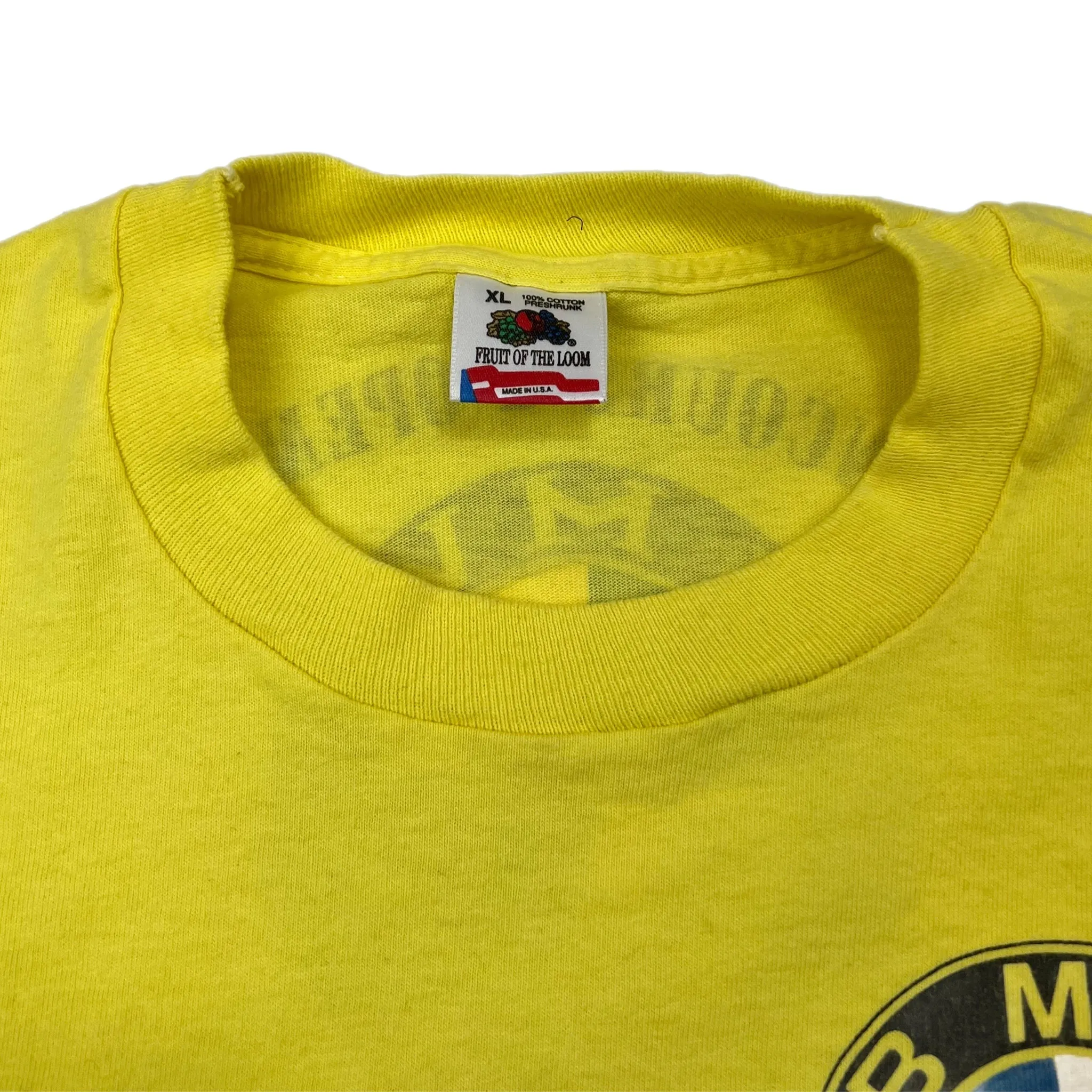1991 BMW Fort Worth Texas T-Shirt - Yellow