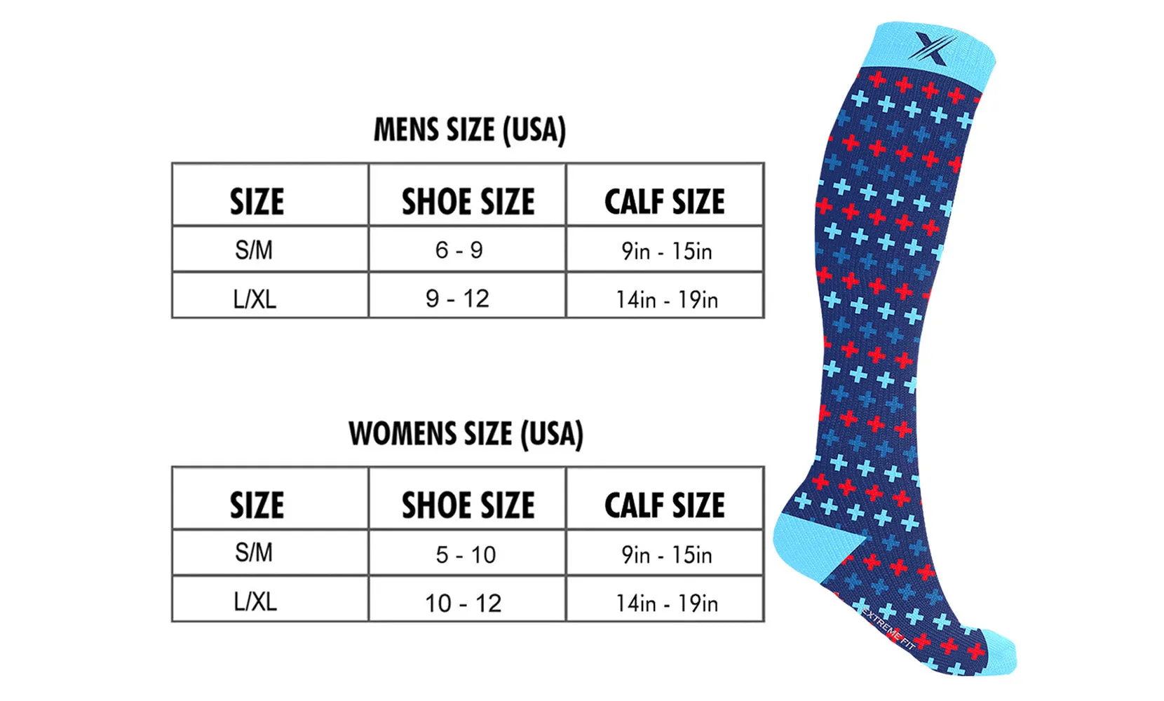 3-Pairs:  Dynamic Performance Knee High Sports Compression Socks For Men