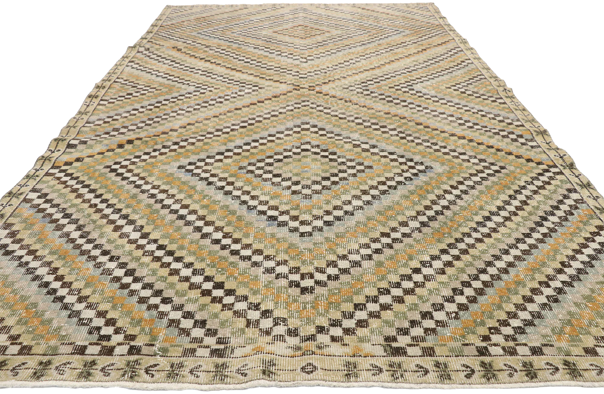 6 x 10 Zeki Muren Vintage Sivas Rug 52611