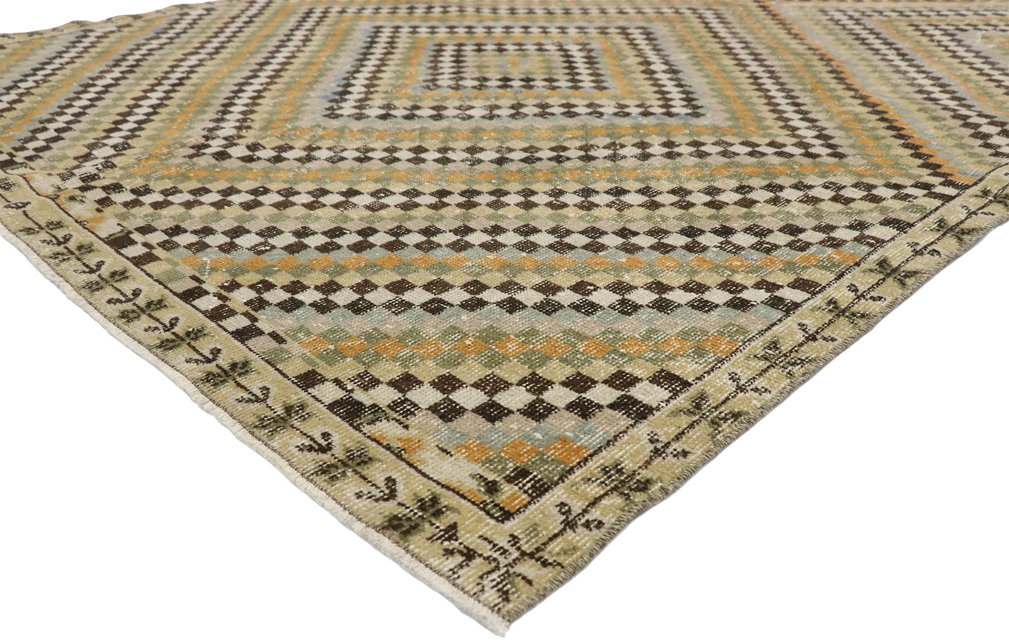 6 x 10 Zeki Muren Vintage Sivas Rug 52611
