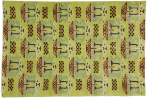 6'4" x 9'5" Zeki Muren Vintage Sivas Rug