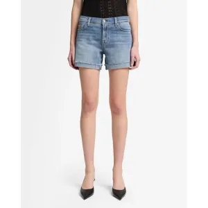 7 For All Mankind Midroll Short, Denim Jean Shorts,  Sz 26 or Sz 4,  NWT, NEW