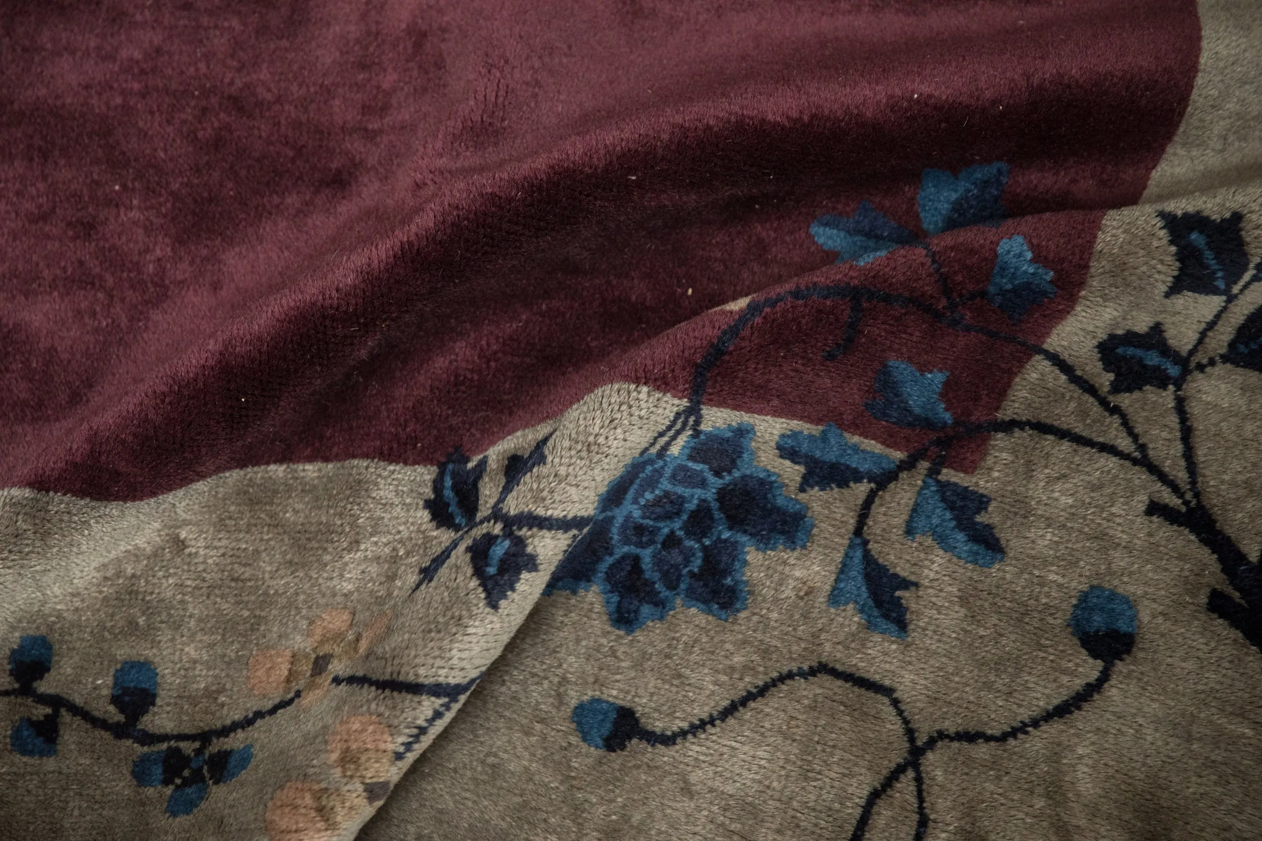 7x13.5 Antique Art Deco Carpet