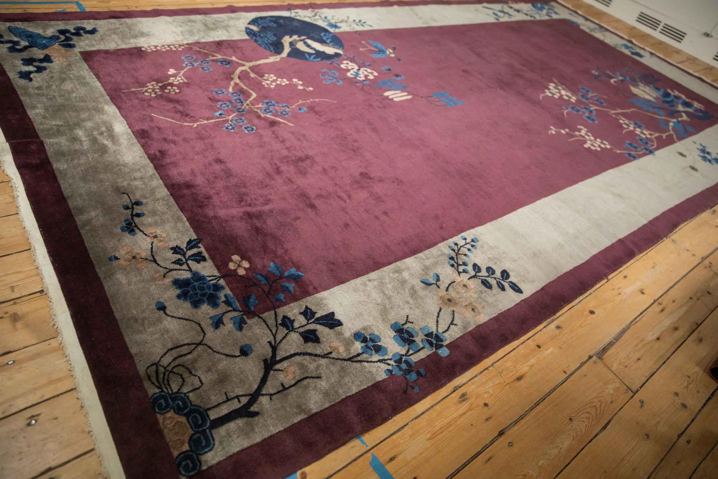 7x13.5 Antique Art Deco Carpet