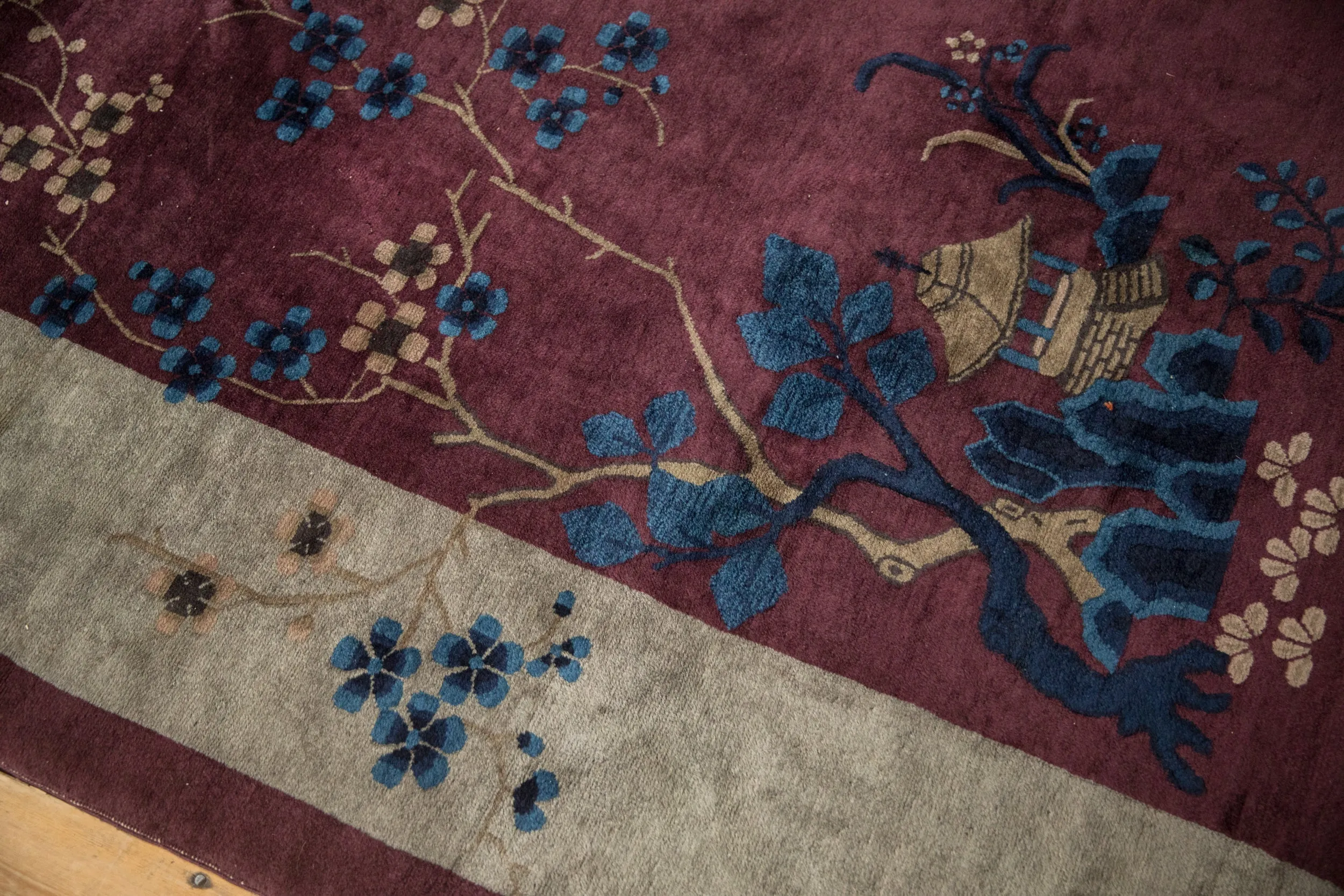 7x13.5 Antique Art Deco Carpet