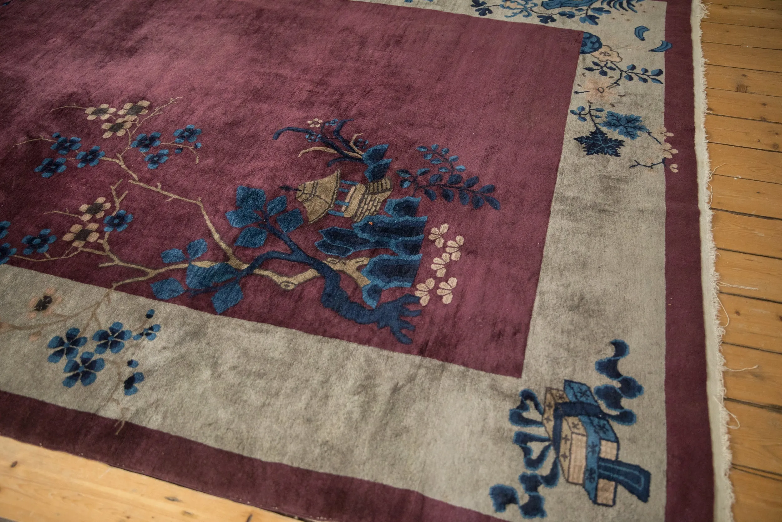 7x13.5 Antique Art Deco Carpet