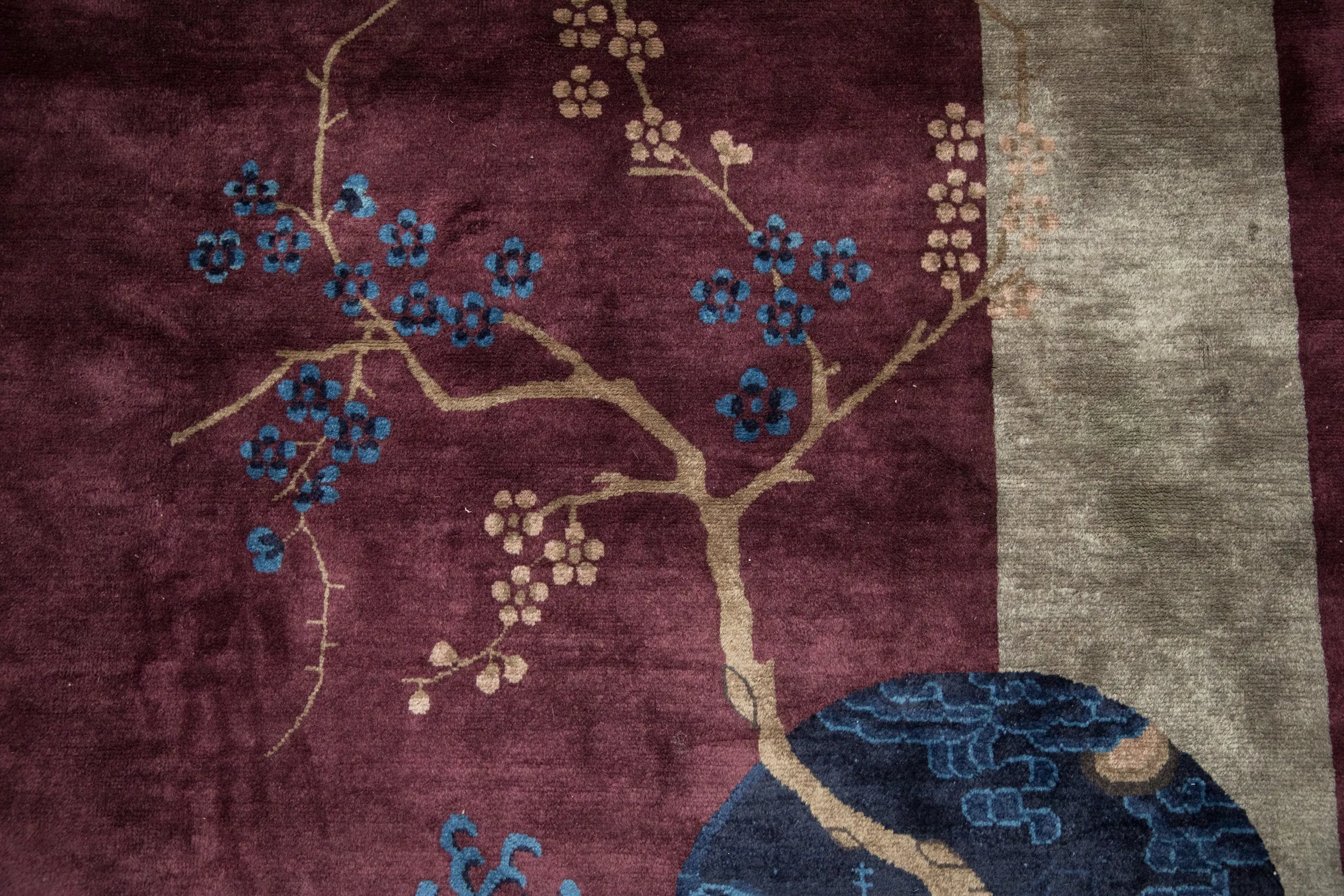 7x13.5 Antique Art Deco Carpet
