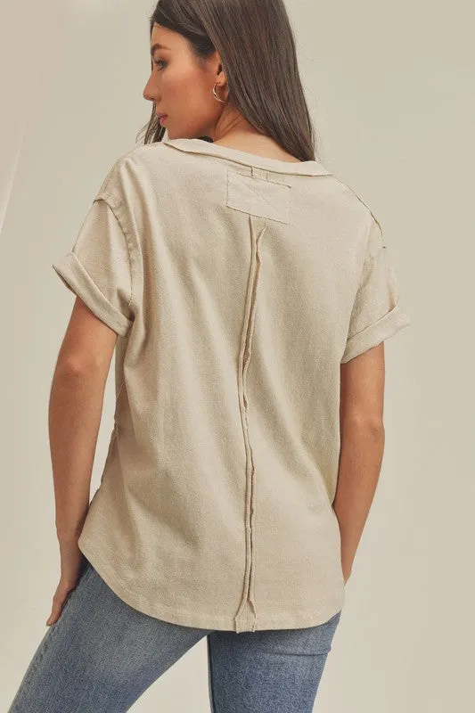 Aemi   Co Nova Wrap Front V-Neck Top