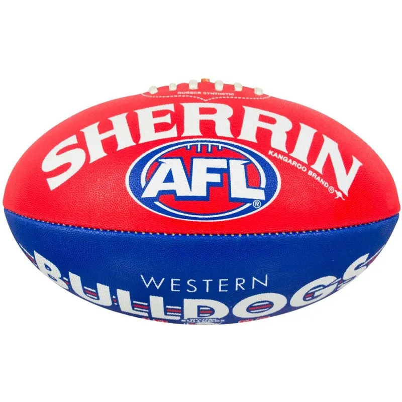 AFL Sherrin Synthetic Football Western Bulldogs
