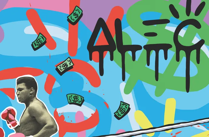 Alec Monopoly The Greatest of All Time Muhammed Ali Giclee Print 2022