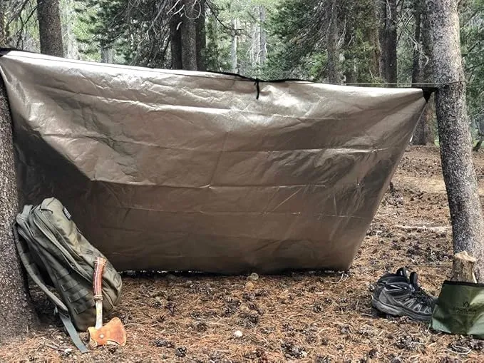 Arcturus Heavy Duty Survival Blanket – Insulated Thermal Reflective Tarp - 60" x 82". All-Weather, Reusable Emergency Blanket for Car or Camping (Orange)