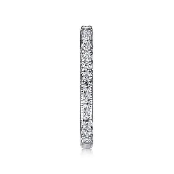Art Deco Inspired Channel Set Wedding Band
