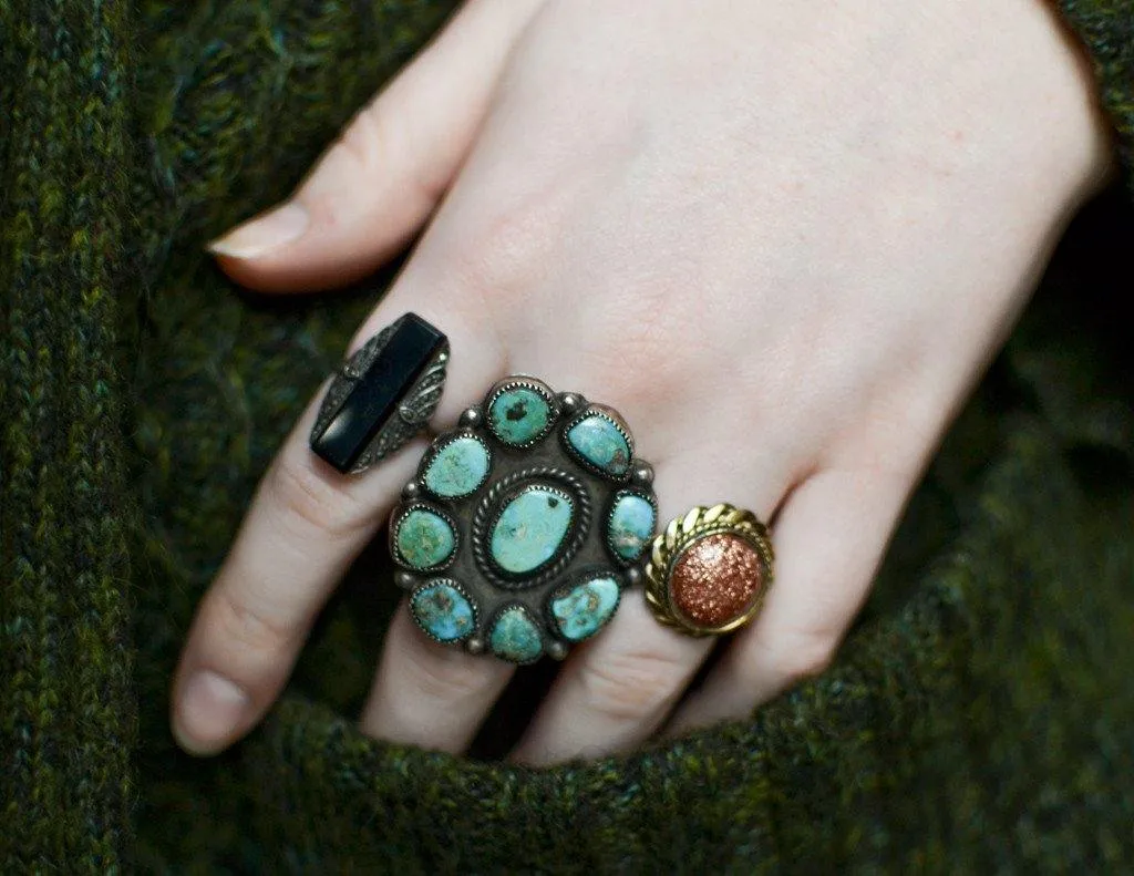 Art Deco Onyx and Marcasite Ring