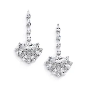 Art Deco "Fan" Earrings