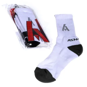 Ashaway Badminton Socks - White / Black