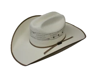 Bangora w/ Brown Binding  Culberson Hat 4''