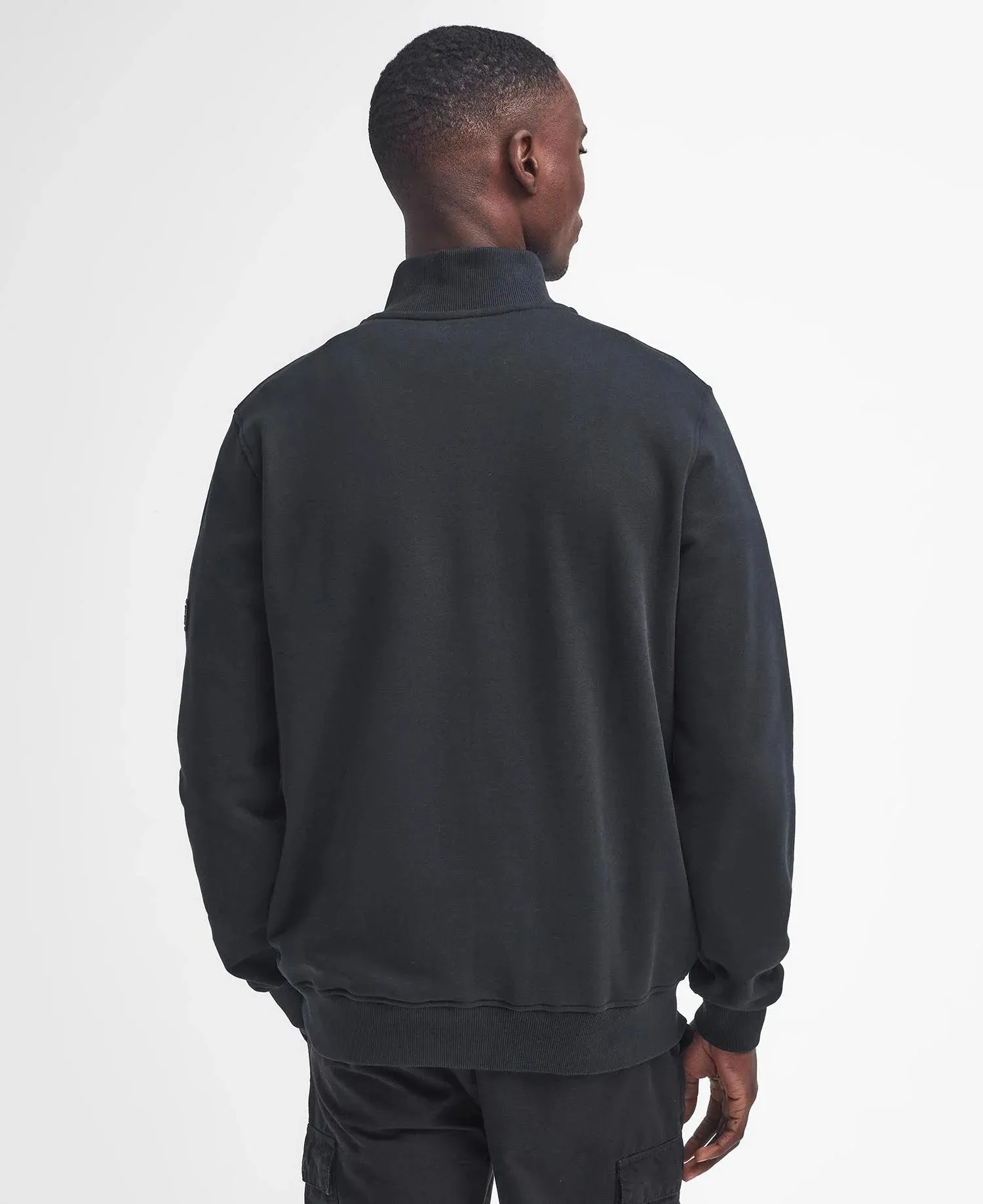 Barbour International Mens Flight Half Zip - Black