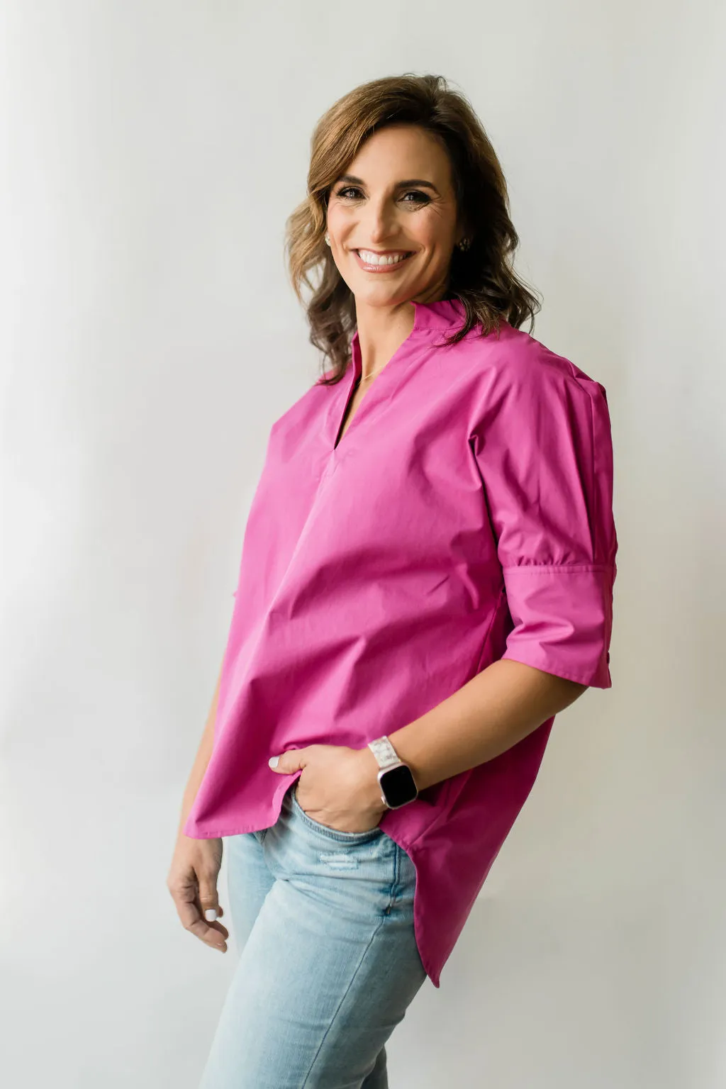 Berry Pullover Cotton Shirt - The Charlie