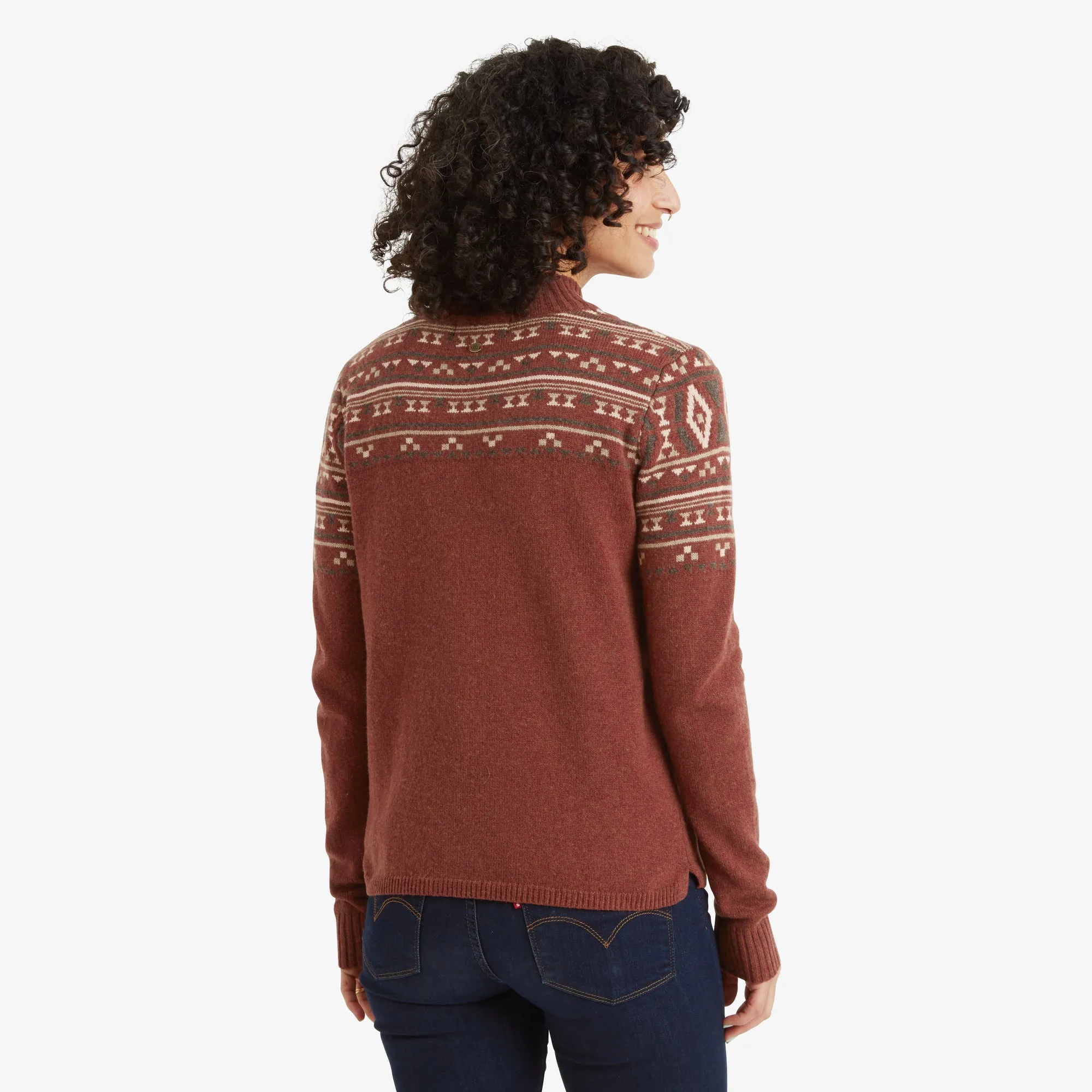 Bhutla Crew Sweater - Rust