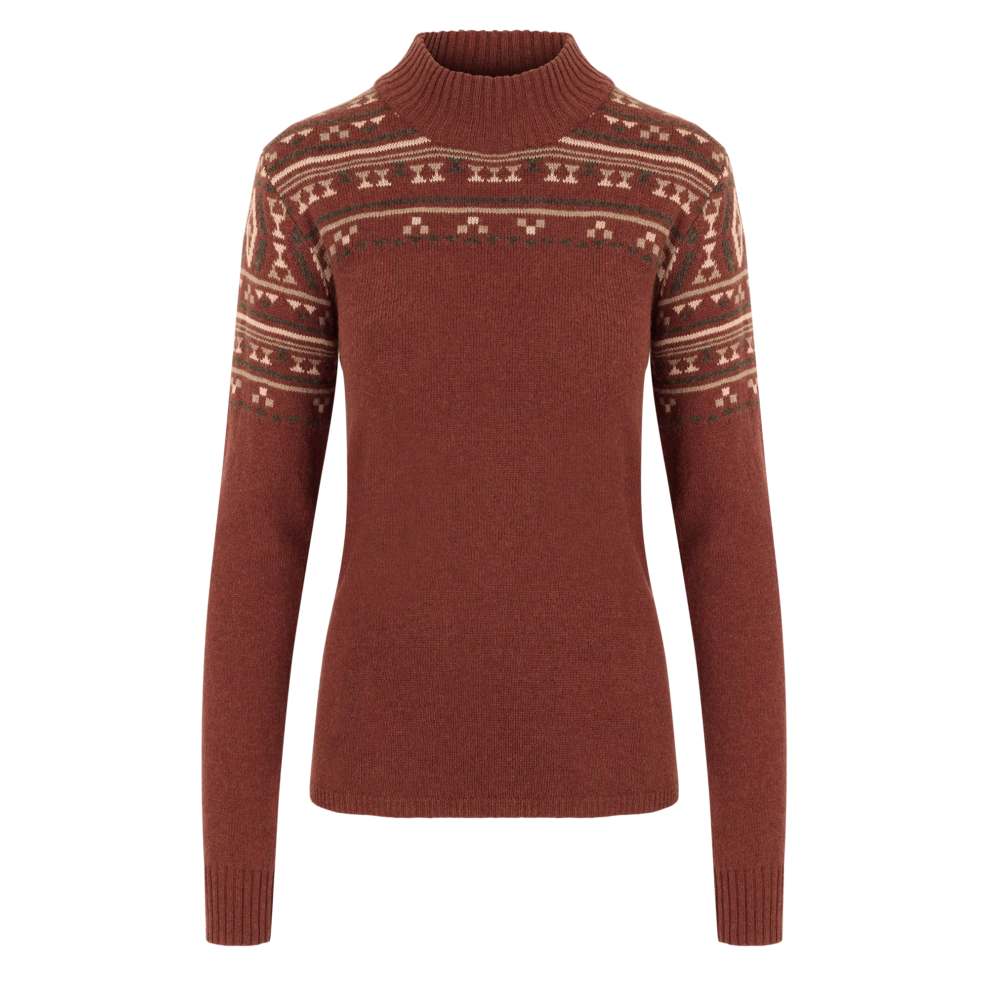 Bhutla Crew Sweater - Rust