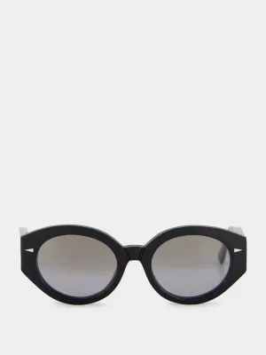 Black and Grey Gradient Art Deco Sunglasses