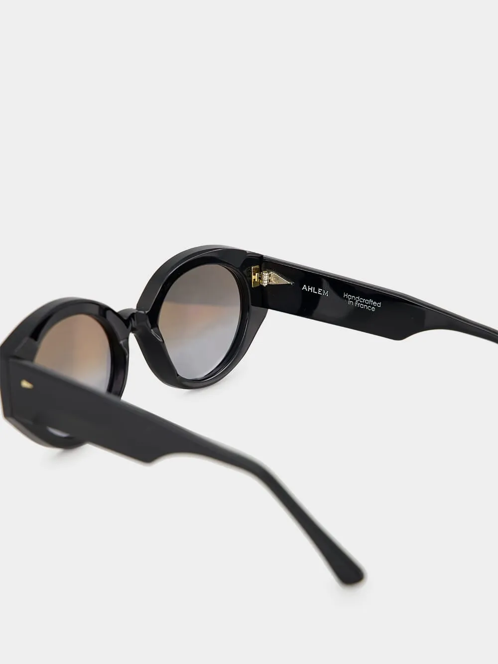 Black and Grey Gradient Art Deco Sunglasses