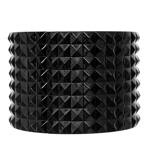 Black Pyramid Cone Bangle Bracelet