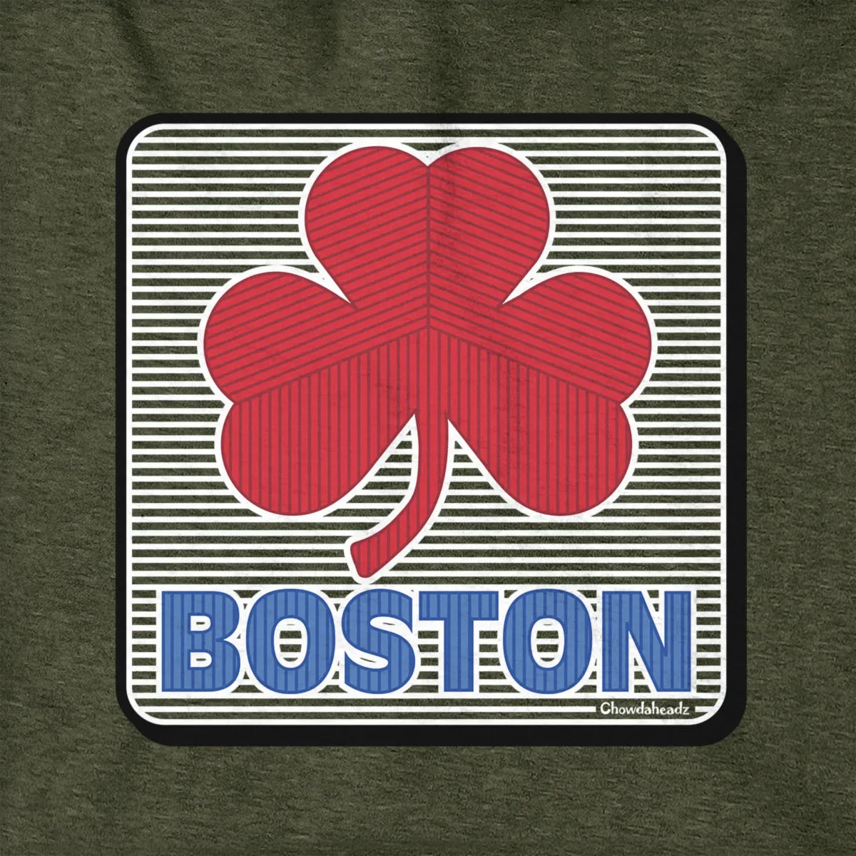 Boston Shamrock Line Drive Sign Hoodie