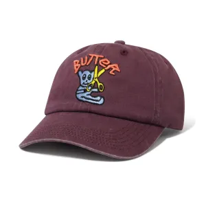 Butter Goods - Bear 6 Panel Cap Wine