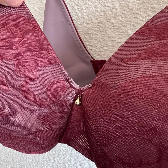 Cacique Lane Bryant‎ Lace Lightly Lined Full Coverage Lace Bra Size 44D