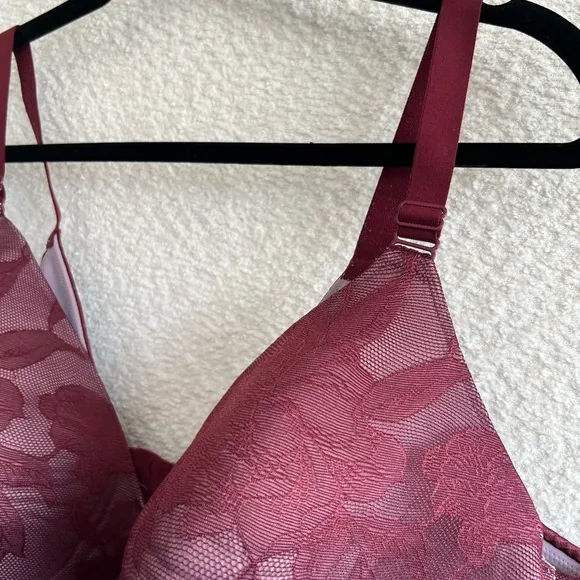 Cacique Lane Bryant‎ Lace Lightly Lined Full Coverage Lace Bra Size 44D