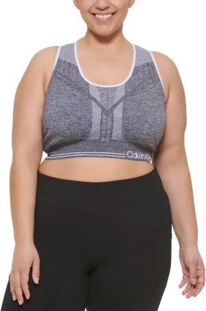 Calvin Klein Performance Womens Plus Medium Support Sports Bra PF2X1051