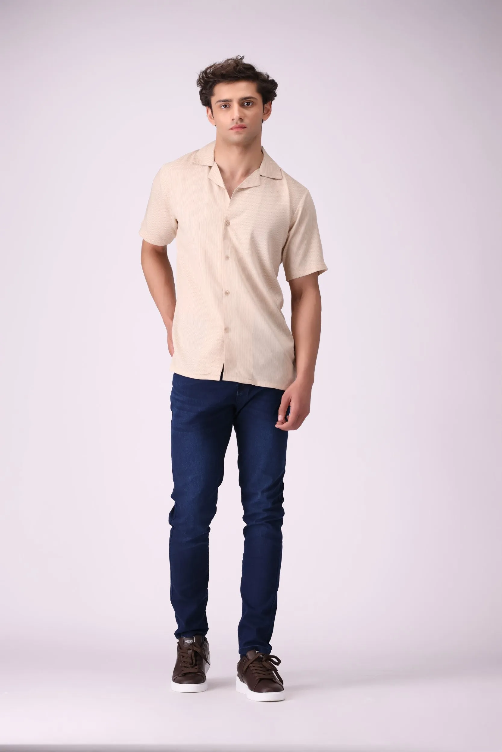 CampCollar Light-Brown Shirt