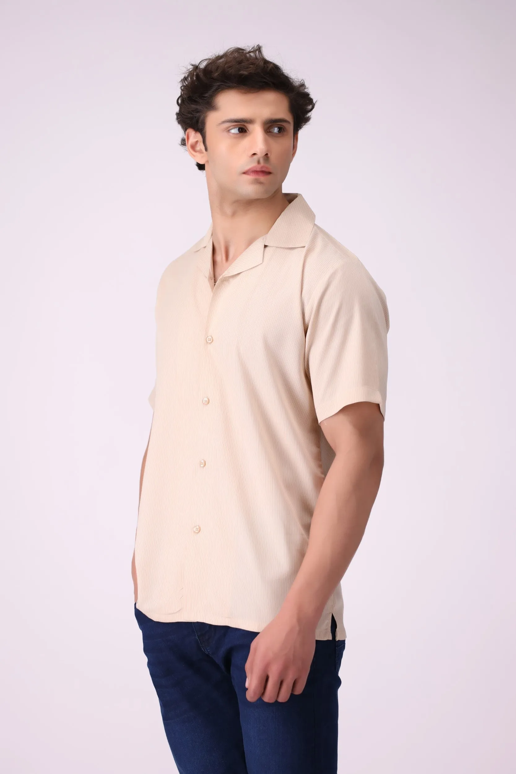 CampCollar Light-Brown Shirt