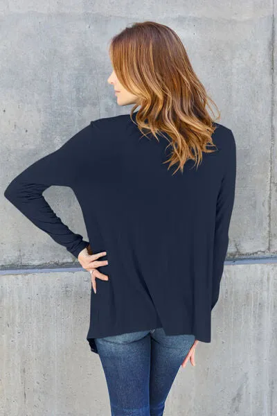 Casual Days Cardigan (Navy, Sky, Chestnut, Hot Pink, Black)