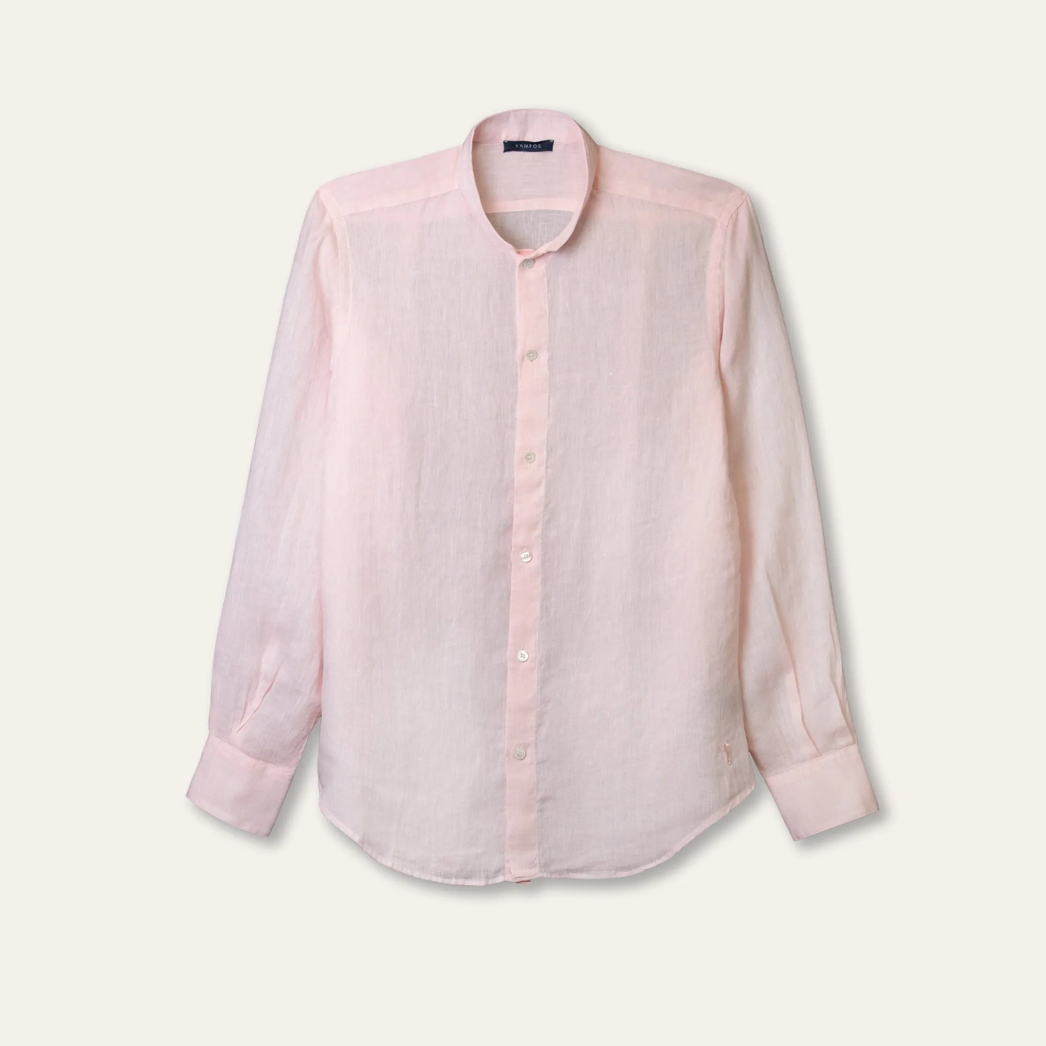 Casual Linen Shirt Pink