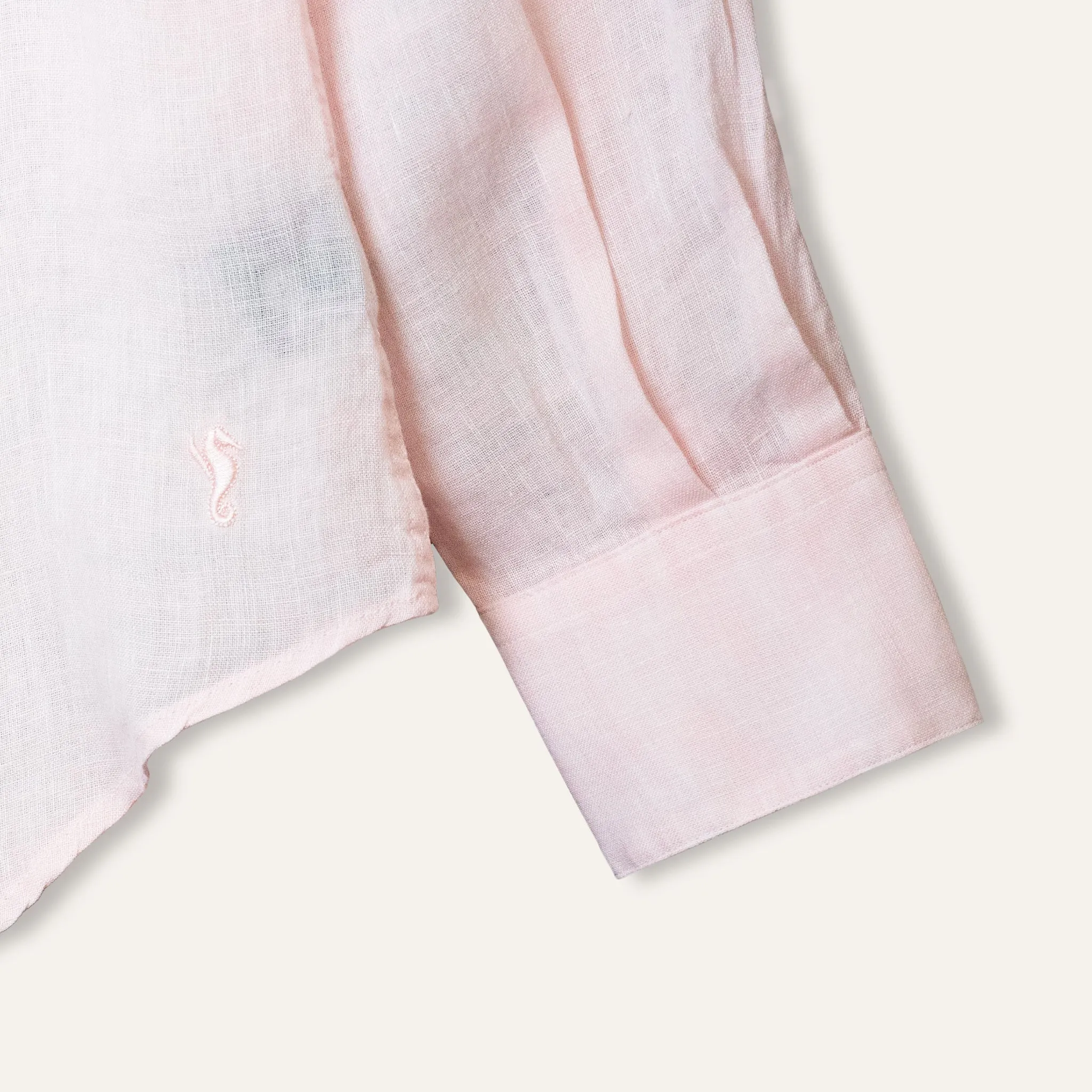 Casual Linen Shirt Pink