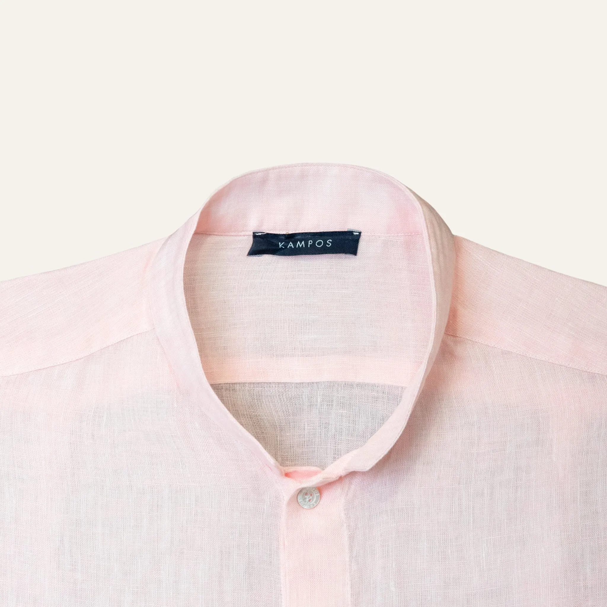 Casual Linen Shirt Pink