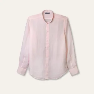 Casual Linen Shirt Pink